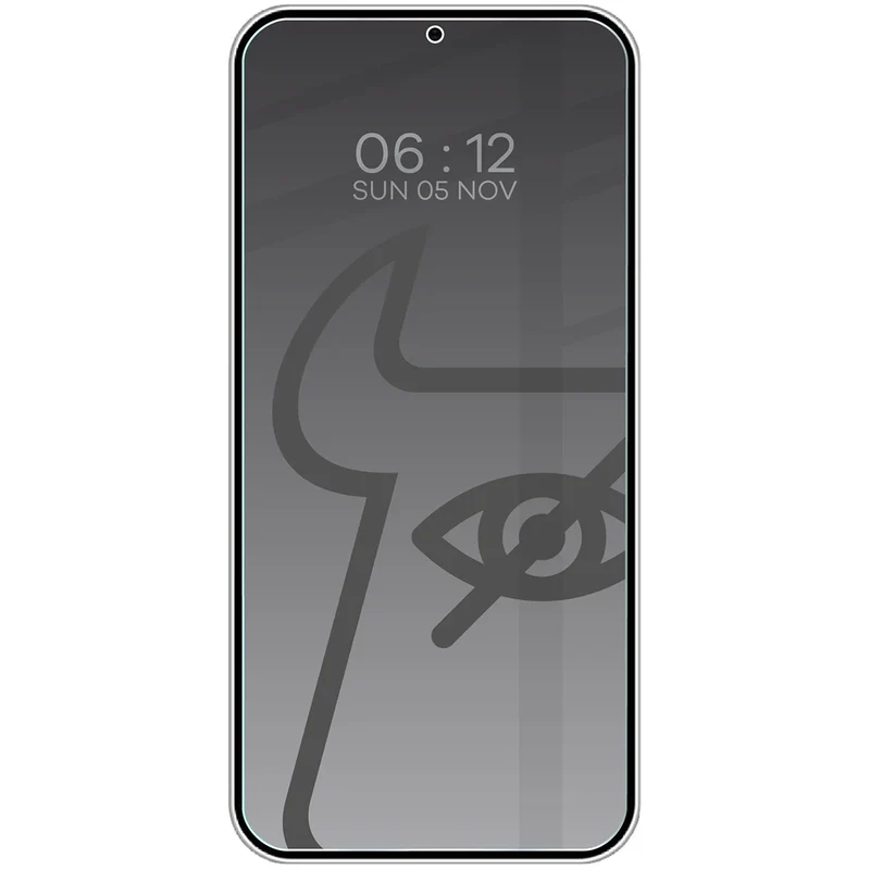 Gehärtetes Glas mit Privatschutzfilter für Galaxy S25 / S24, Bizon Glass Clear Shadow Duo, getönt, 2 Stück