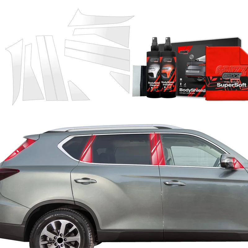 10in1 Schutzfolie Grizz Protector für A-B-C-Säule - SsangYong Rexton (2023-2026)