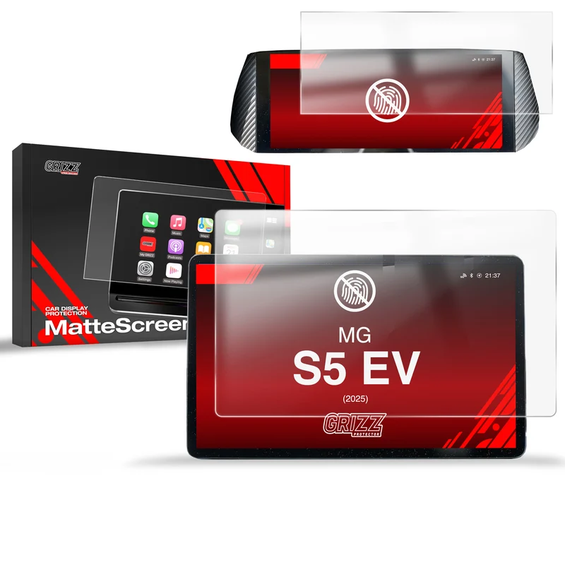 Matte Autodisplayfolie 2in1 für MG S5 EV 12,8" (2025-2026), Grizz Protector