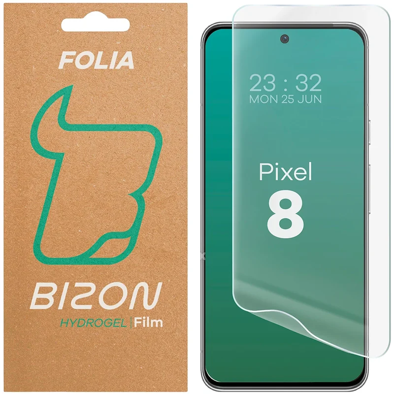 Hydrogel Folie für den Bildschirm für Google Pixel 8, Bizon Film Hydrogel Front, 1 Stück