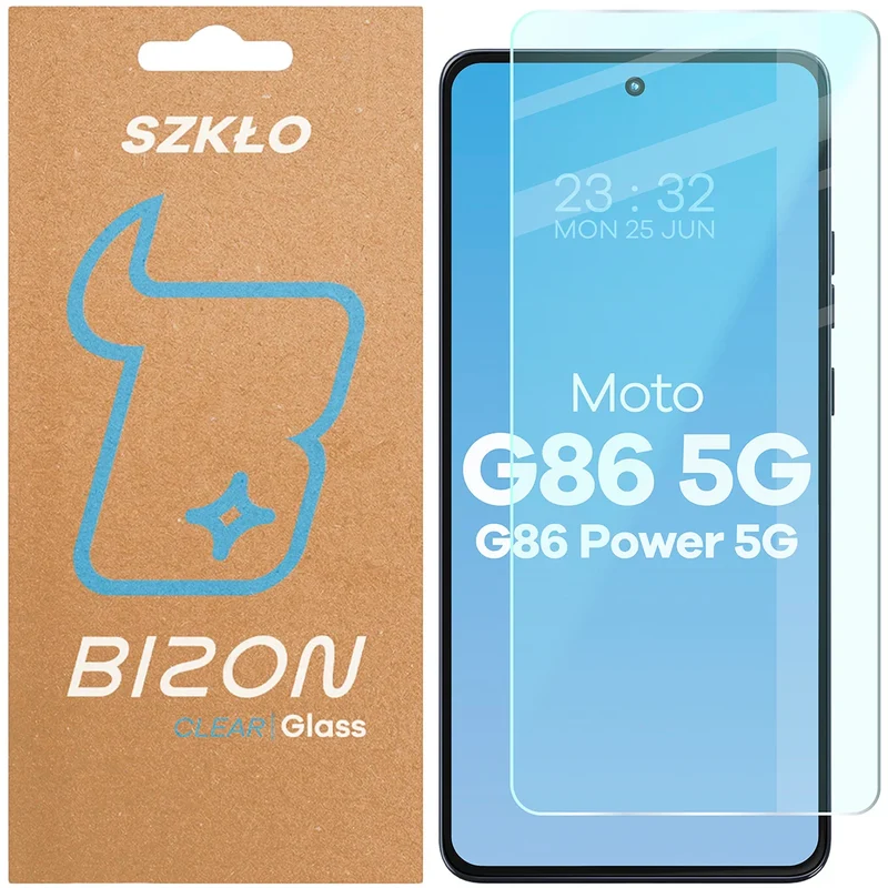 Gehärtetes Glas für Motorola Moto G86 5G / G86 Power 5G, Bizon Glass Clear