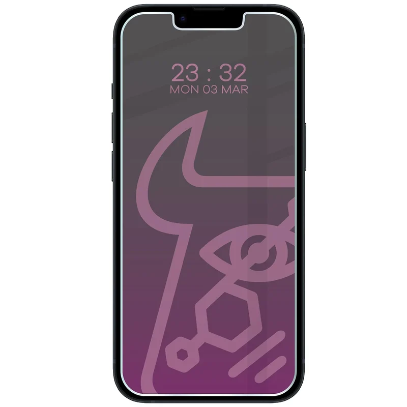 Hybridglas mit Privatschutzfilter für iPhone 17e / 16e, Bizon Hybrid Shadow, Matt