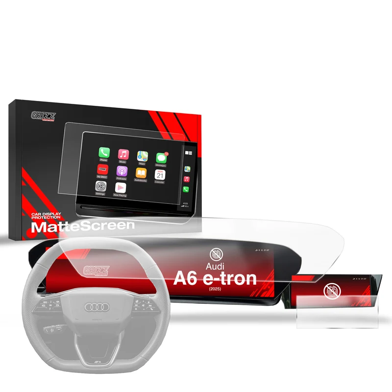 Matte Autodisplayfolie 2in1 für Audi A6 e-tron 14,5" (2025-2026), Grizz Protector