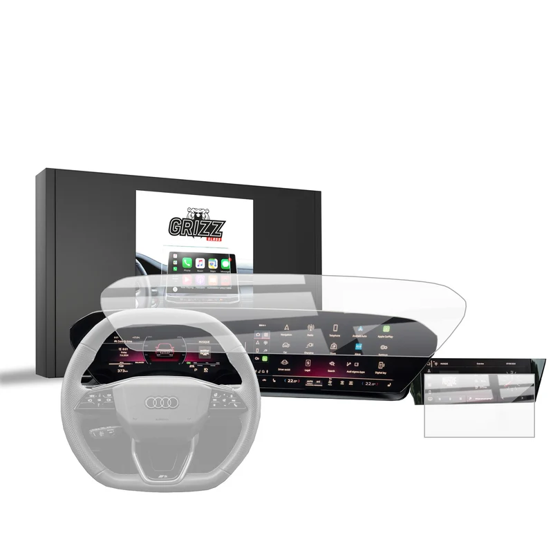 Keramische Autodisplayfolie 2in1 für Audi A6 e-tron 14,5" (2025-2026), Grizz Protector