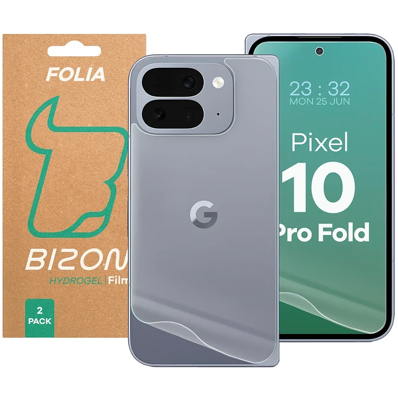 Hydrogel Folie für Display und Rückseite Bizon Film Hydrogel Pack für Google Pixel 10 Pro Fold , 2 Stück