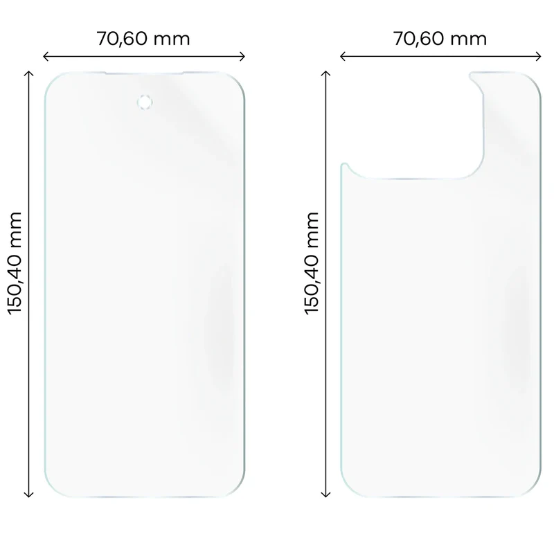 Hydrogel Folie für Display und Rückseite Bizon Film Hydrogel Pack für Google Pixel 10 Pro Fold , 2 Stück