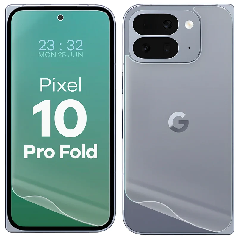 Hydrogel Folie für Display und Rückseite Bizon Film Hydrogel Pack für Google Pixel 10 Pro Fold , 2 Stück