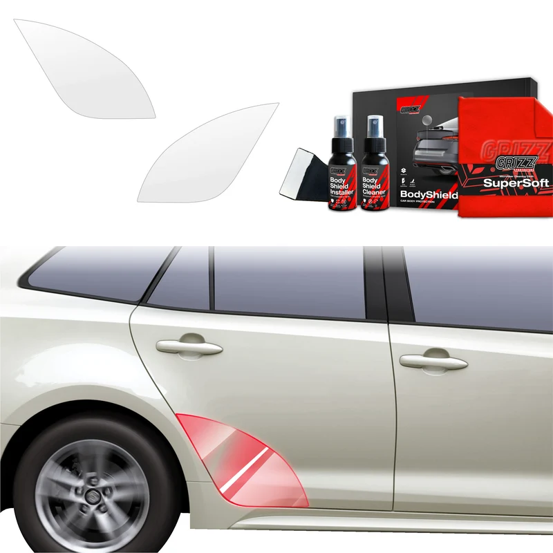 2in1 Schutzfolie Grizz Protector für hinteren Seitenschweller - Toyota Corolla Kombi Facelift (2022-2026)