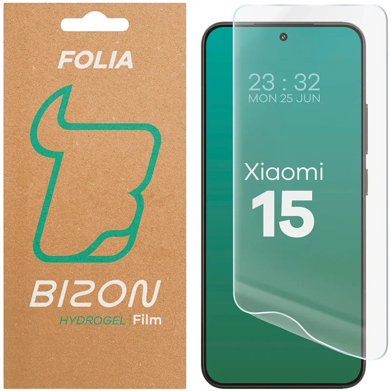 Hydrogel Folie für den Bildschirm für Xiaomi 15, Bizon Film Hydrogel Front, 1 Stück