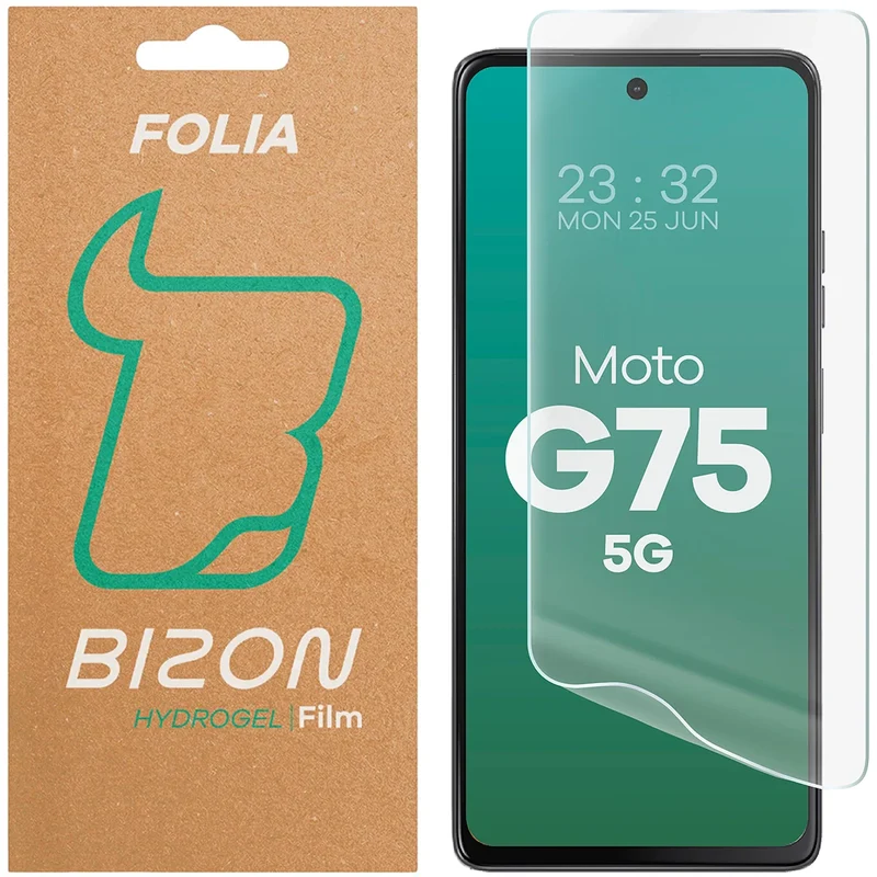 Hydrogel Folie für den Bildschirm für Motorola Moto G75 5G, Bizon Film Hydrogel Front, 1 Stück