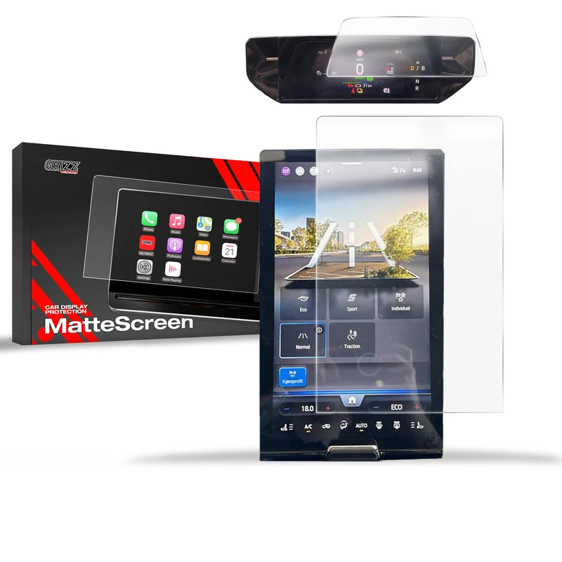 Matte Autodisplayfolie 2in1 für Ford Capri 14,6" (2025-2026), Grizz Protector
