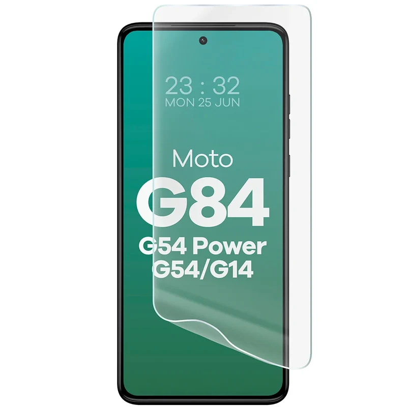 Hydrogel Folie für den Bildschirm für Motorola Moto G14 4G / G54 5G / G54 Power 5G / G84 5G, Bizon Film Hydrogel Front, 1 Stück