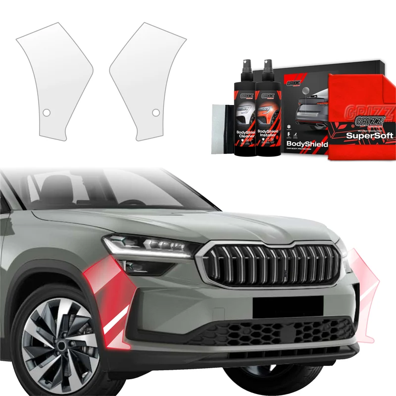 2in1 Schutzfolie Grizz Protector für Stoßstange - Skoda Kodiaq 2 (2024-2026)