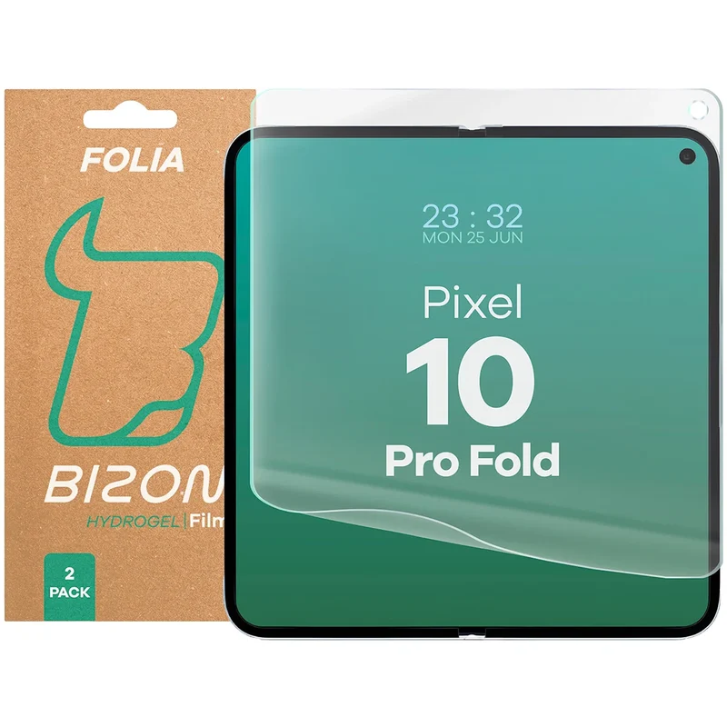 Hydrogel Folie für den mittleren Bildschirm für Google Pixel 10 Pro Fold , Bizon Film Hydrogel Mid Duo, 2 Stück