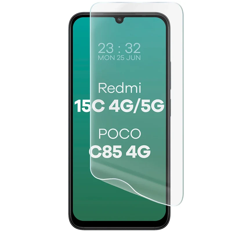 Hydrogel Folie für den Bildschirm für Xiaomi Redmi 15C 4G / 5G / POCO C85 4G, Bizon Film Hydrogel Front, 1 Stück