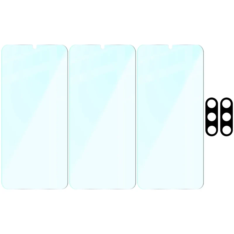 Gehärtetes Glas - 3 Stück + Kameraschutz für Galaxy A17 5G, Bizon Glass Clear Pack