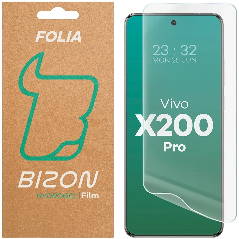 Hydrogel Folie für den Bildschirm für Vivo X200 Pro, Bizon Film Hydrogel Front, 1 Stück