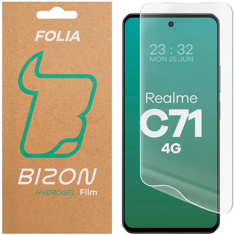 Hydrogel Folie für den Bildschirm für Realme C71 4G, Bizon Film Hydrogel Front, 1 Stück