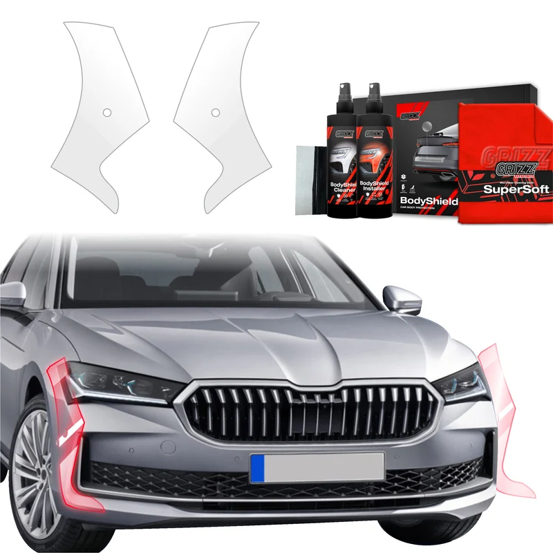 2in1 Schutzfolie Grizz Protector für Stoßstange - Skoda Superb 4 Liftback (2024-2026)
