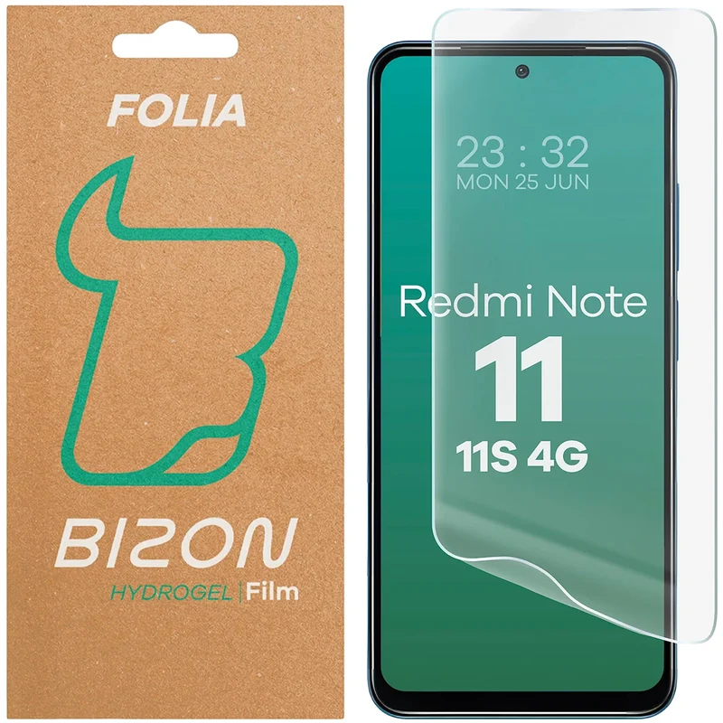 Hydrogel Folie für den Bildschirm für Xiaomi Redmi Note 11 / 11S 4G, Bizon Film Hydrogel Front, 1 Stück