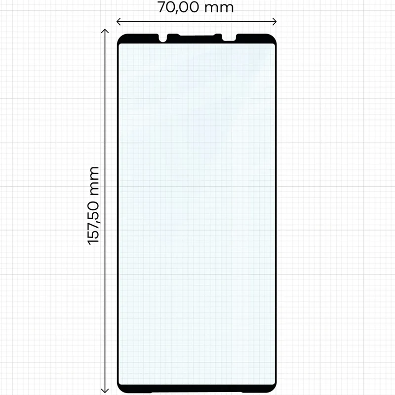 Gehärtetes Glas - 2 Stück + Kameraschutz für Sony Xperia 1 VII, Bizon Glass Edge Pack, Schwarz