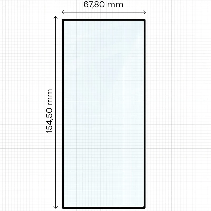 Gehärtetes Glas - 2 Stück + Kameraschutz für Galaxy Z Fold7, Bizon Glass Edge Pack, Schwarz