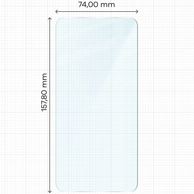 Gehärtetes Glas für Galaxy A55 5G, Bizon Glass Clear Duo, 2 Stück