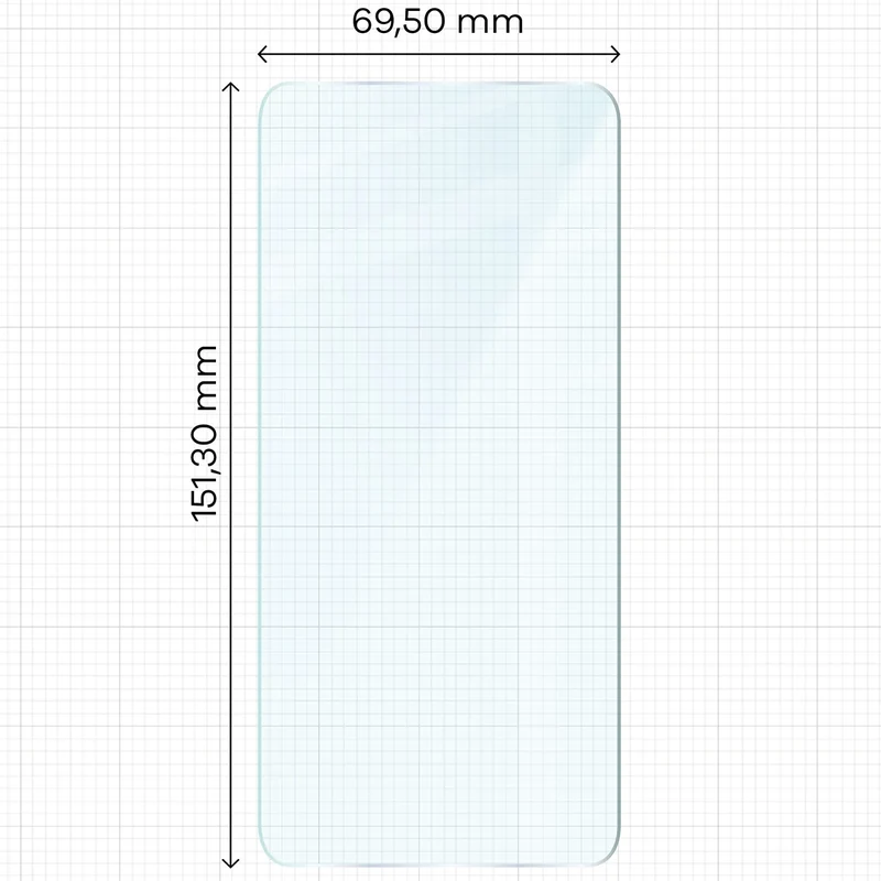 Gehärtetes Glas für Galaxy A54 5G, Bizon Glass Clear Duo, 2 Stück