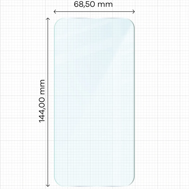 Gehärtetes Glas für iPhone 14 Pro, Bizon Glass Clear Duo, 2 Stück