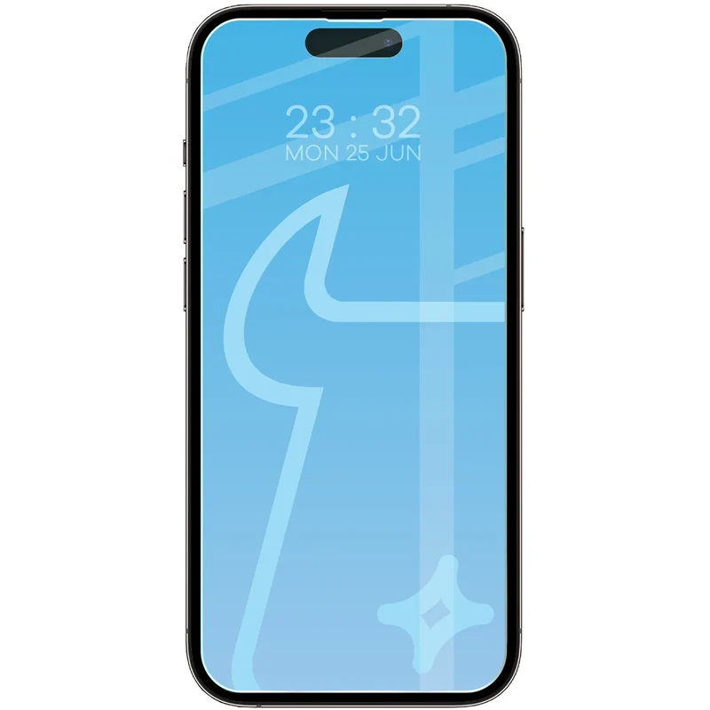 Gehärtetes Glas für iPhone 14 Pro, Bizon Glass Clear Duo, 2 Stück