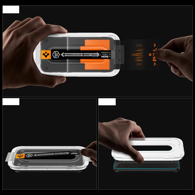 Glas + Applikator für iPhone Air, Spigen Glas.tR EZ Fit Pro Privacy 1-Pack (AC)