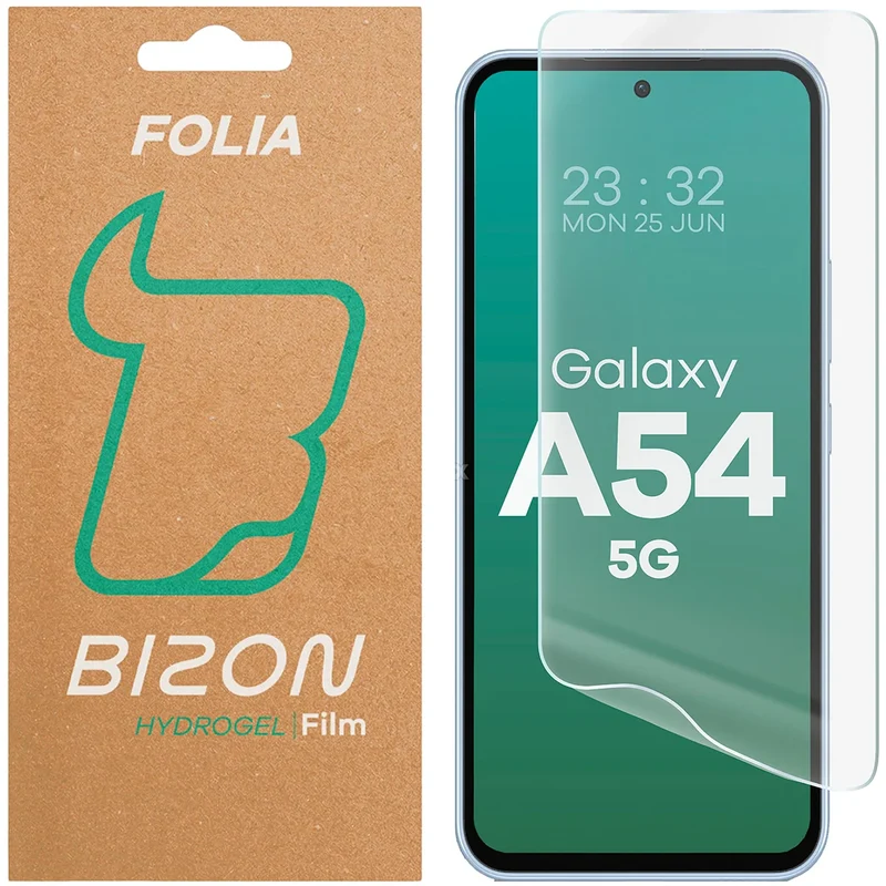 Hydrogel Folie für den Bildschirm für Galaxy A54 5G, Bizon Film Hydrogel Front, 1 Stück