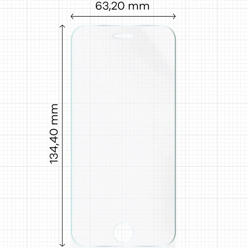 Hydrogel Folie für den Bildschirm für iPhone SE 2022 / 2020 / 8 / 7, Bizon Film Hydrogel Front, 1 Stück