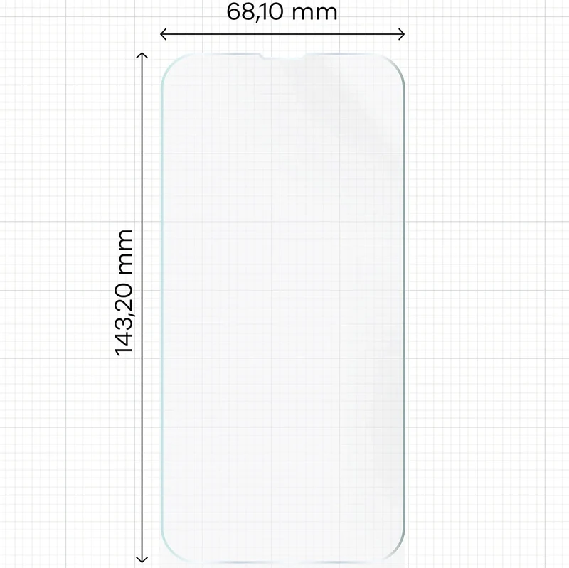 Hydrogel Folie für den Bildschirm für iPhone 17e / 16e / 14 / 13 Pro / 13, Bizon Film Hydrogel Front, 1 Stück