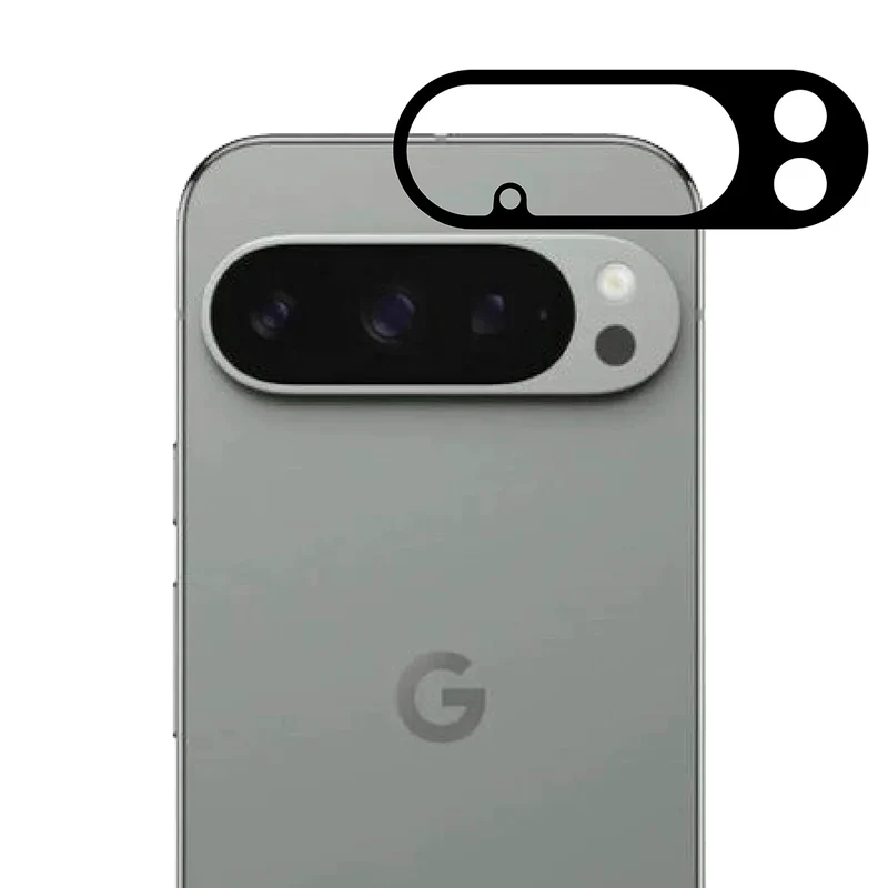 Gehärtetes Glas - 2 Stück + Kameraschutz für Google Pixel 10 Pro, Bizon Glass Edge Pack, Schwarz