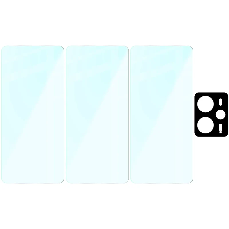 Gehärtetes Glas - 3 Stück + Kameraschutz für Realme 14 5G / 14T 5G, Bizon Glass Clear Pack