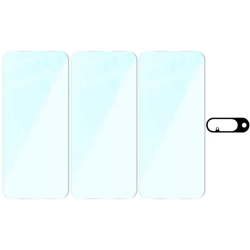Gehärtetes Glas - 3 Stück + Kameraschutz für Google Pixel 10, Bizon Glass Clear Pack