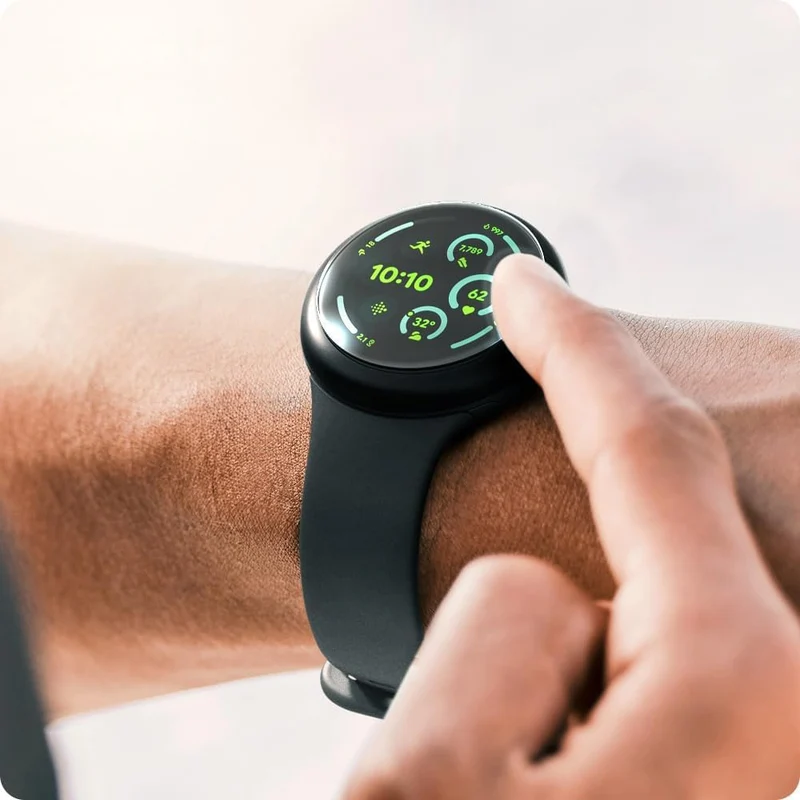 Bildschirmfolie + Applikator für Pixel Watch 5 / 4 / 3 (45 mm), Spigen Elite Shield EZ Fit 2-Pack, Transparent