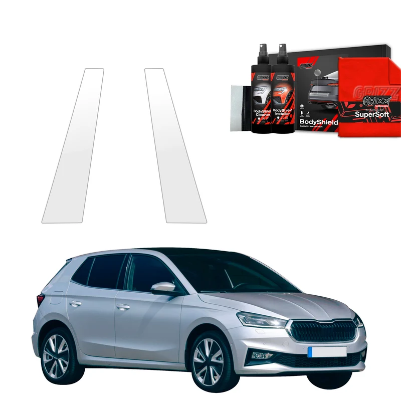 2in1 Schutzfolie Grizz Protector für B-C-Säule - Skoda Fabia 4 (2021-2026)