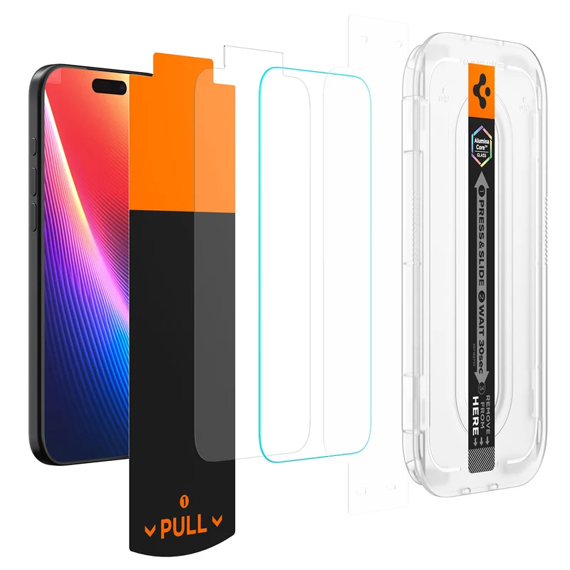 Glas + Applikator für iPhone 17 Pro Max / 16 Pro Max, Spigen Glas.tR EZ Fit Pro Privacy 1-Pack (AC)