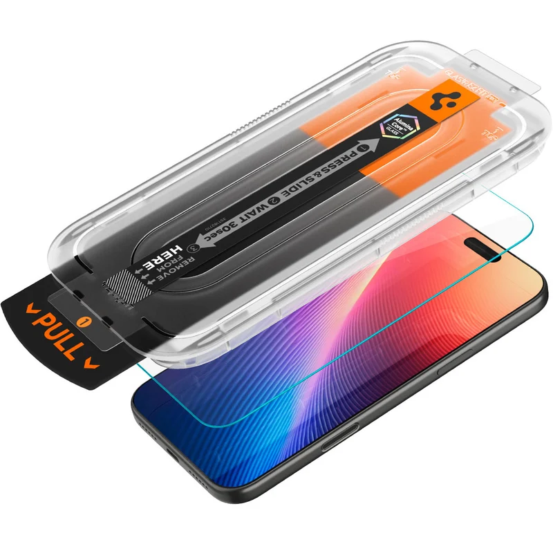 Glas + Applikator für iPhone 18 Pro Max / 17 Pro Max / 16 Pro Max, Spigen Glas.tR EZ Fit Pro 1-Pack (AC)