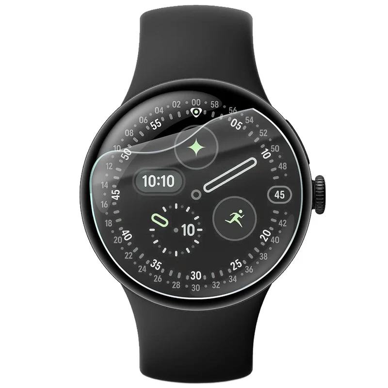 Hydrogel Folie für den Bildschirm für Google Pixel Watch 5 / 4 41 mm, Bizon Watch Film Hydrogel Duo, 2 Stück