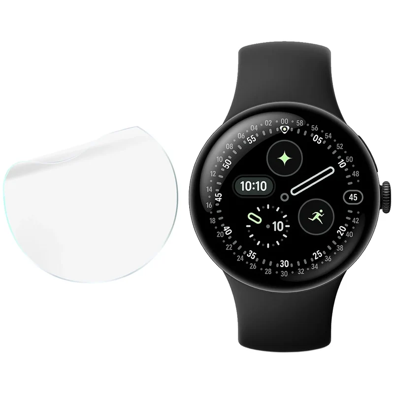 Hydrogel Folie für den Bildschirm für Google Pixel Watch 5 / 4 41 mm, Bizon Watch Film Hydrogel Duo, 2 Stück