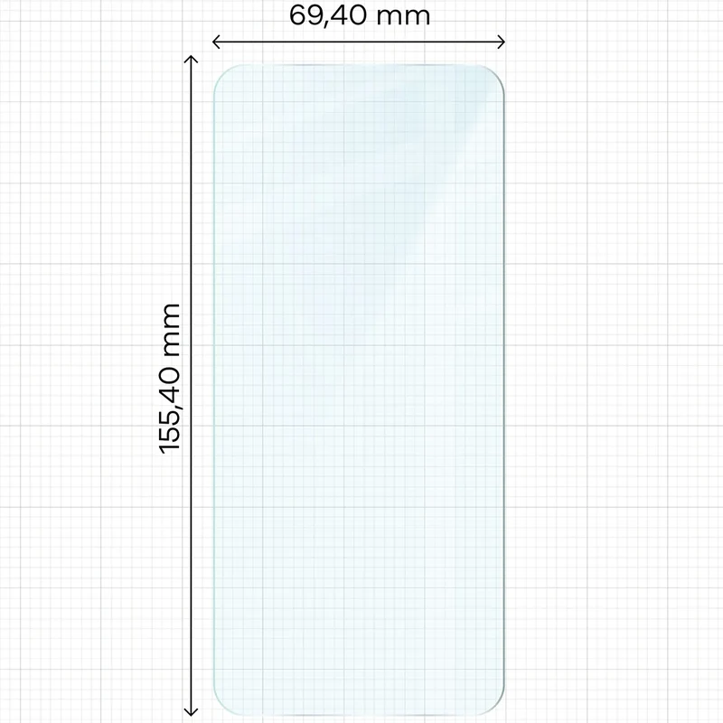 Gehärtetes Glas für Xiaomi POCO X6 Pro / X7 Pro, Bizon Glass Clear Duo, 2 Stück
