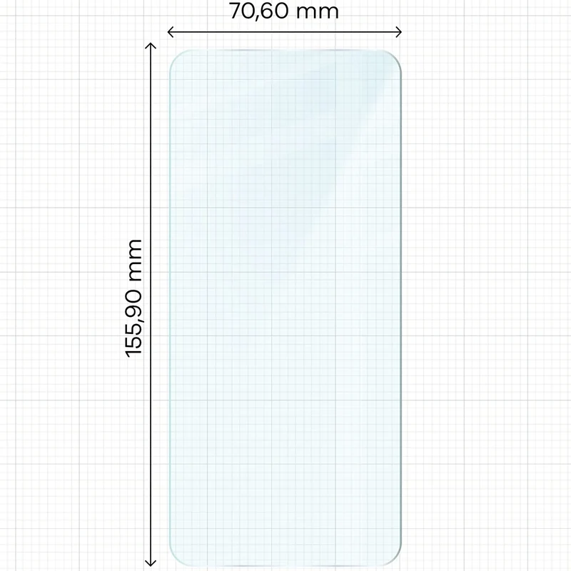 Gehärtetes Glas für Xiaomi POCO F6, Bizon Glass Clear Duo, 2 Stück