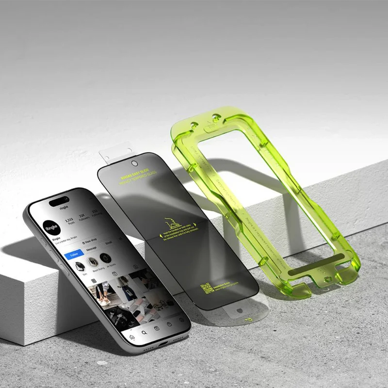 Sichtschutzglas mit Applikator für iPhone 17 Pro Max, Ringke Easy Slide Privacy, 2 Stück