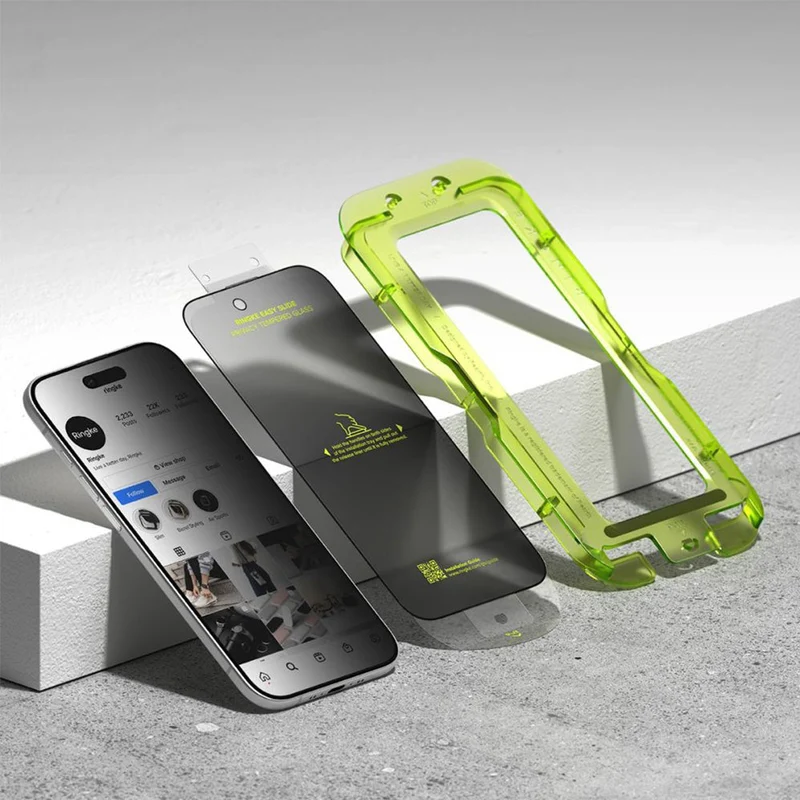 Sichtschutzglas mit Applikator für iPhone Air, Ringke Easy Slide Privacy, 2 Stück