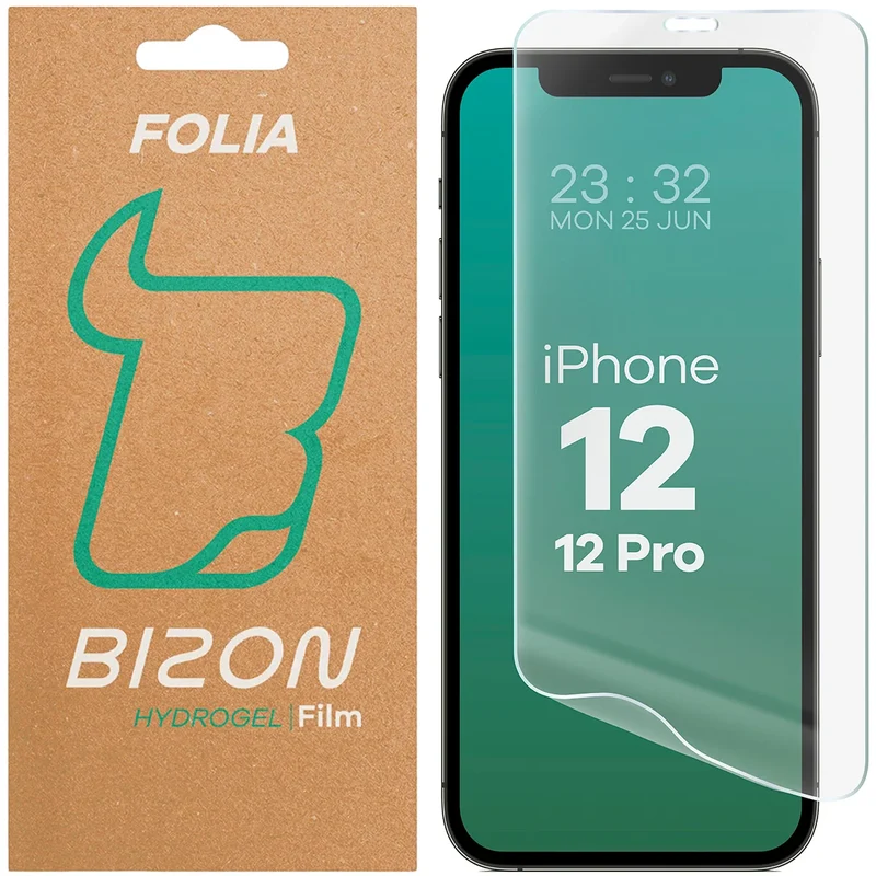 Hydrogel Folie für den Bildschirm für iPhone 12 / 12 Pro, Bizon Film Hydrogel Front, 1 Stück