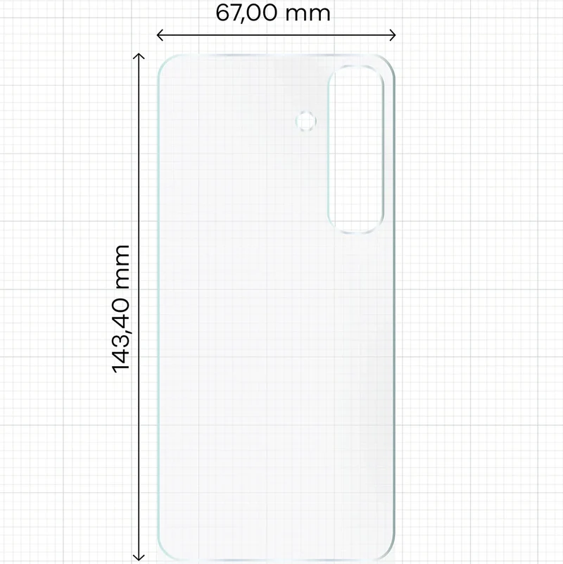 Hydrogel Folie für die Rückseite für Galaxy S25, Bizon Film Hydrogel Back, 1 Stück