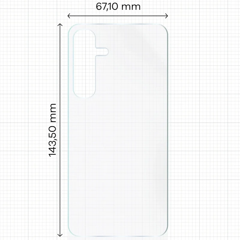 Hydrogel Folie für die Rückseite für Galaxy S24, Bizon Film Hydrogel Back, 1 Stück